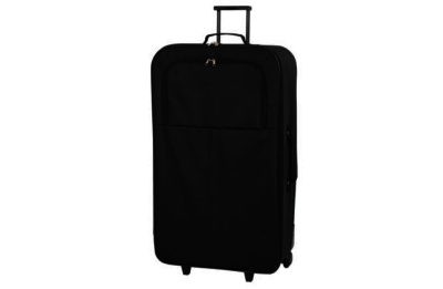 Go Explore Extra Large 2 Wheel Trolley Suitcase - Black